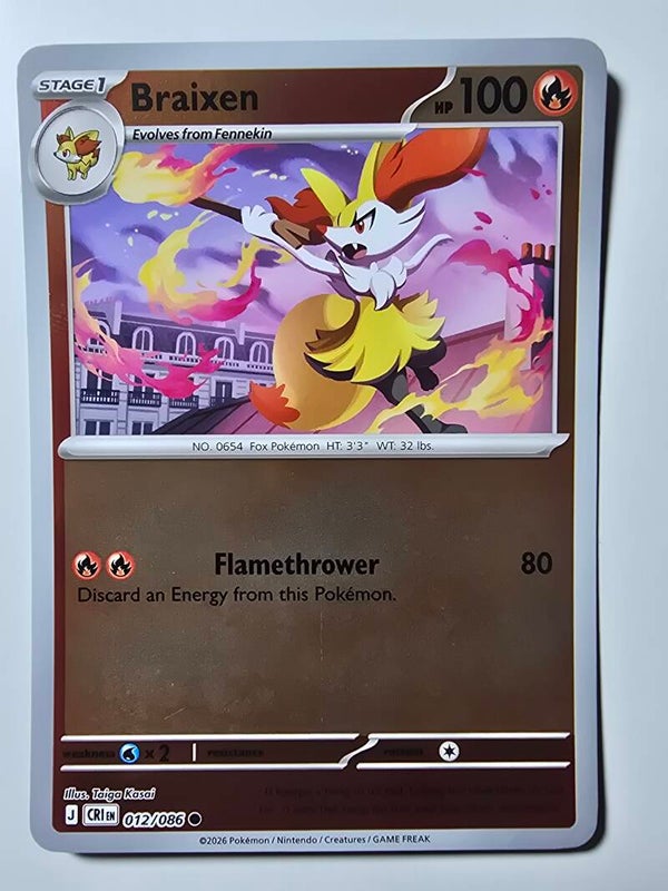 BRAIXEN (CHAOS RISING 012/086) (REVERSE HOLO) (TRADING CARD)