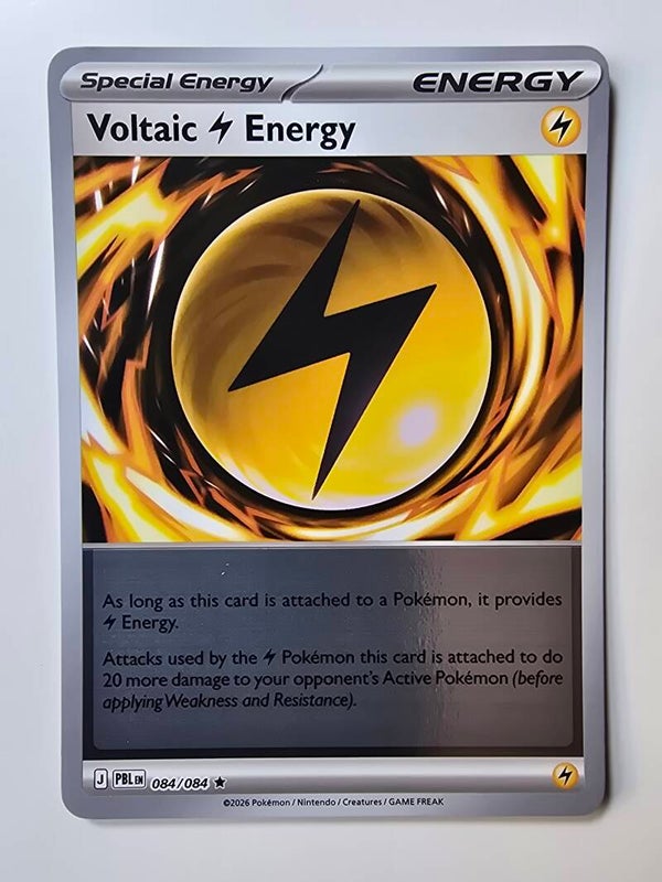 VOLTAIC LIGHTNING ENERGY (PITCH BLACK 084/084) (REVERSE HOLO) (POKÉMON) (TRADING CARD)