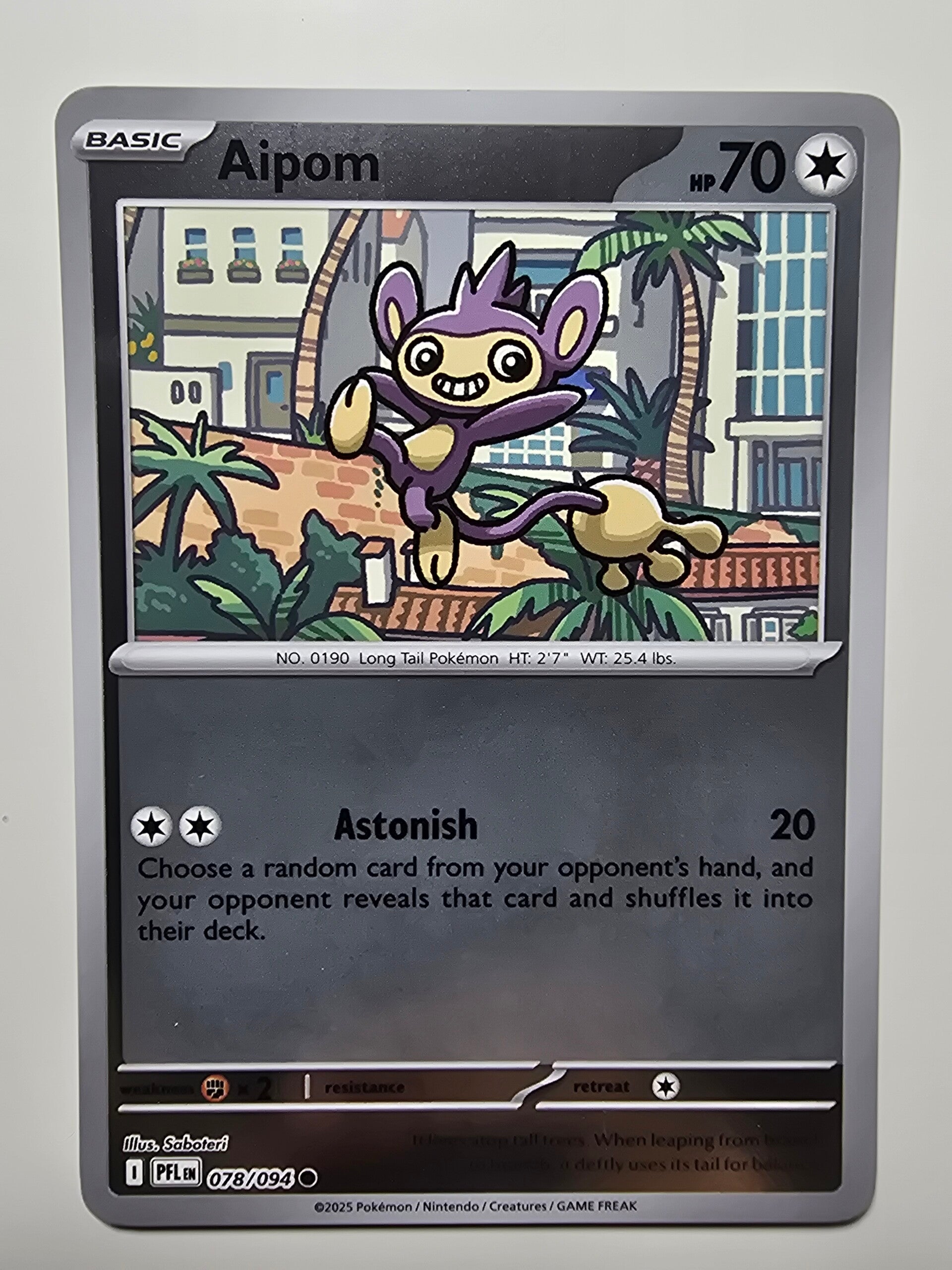 AIPOM (PHANTASMAL FLAMES 078/094) (REVERSE HOLO) (TRADING CARD)