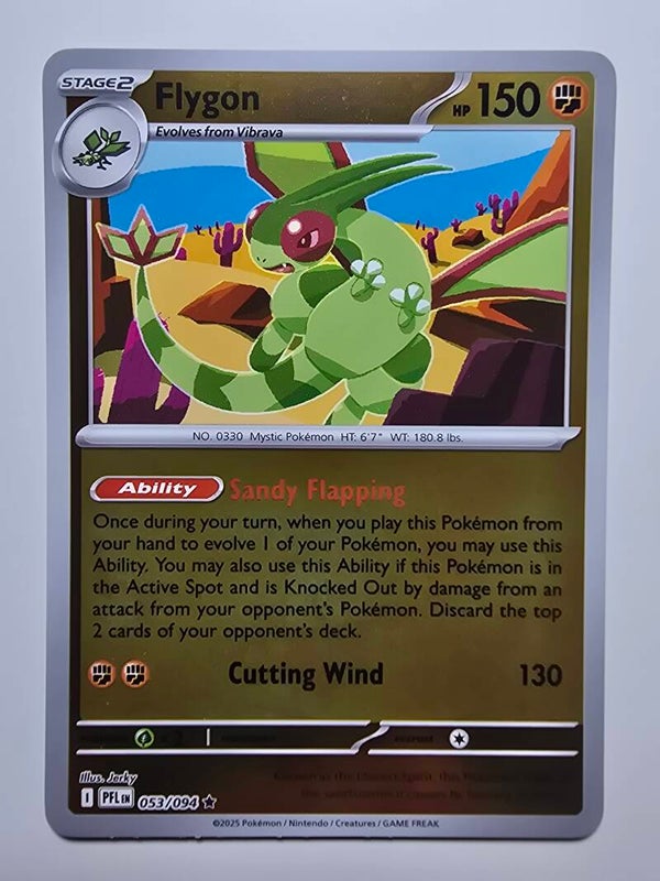 FLYGON (PHANTASMAL FLAMES 053/094) (REVERSE HOLO) (TRADING CARD)