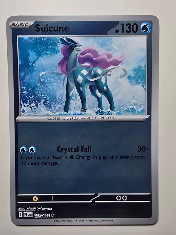 SUICUNE (PHANTASMAL FLAMES 026/094) (REVERSE HOLO) (TRADING CARD)