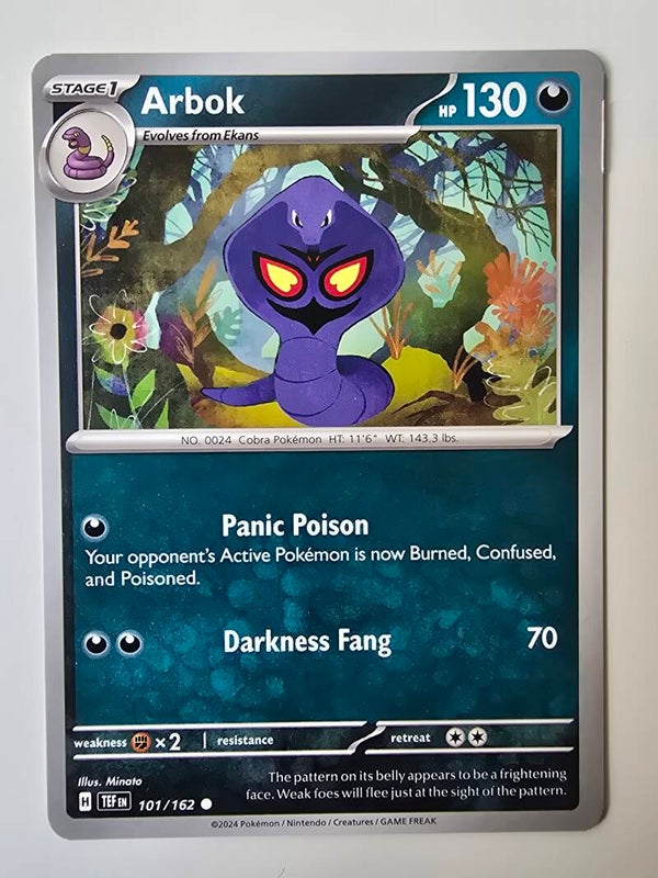 ARBOK (TEMPORAL FORCES 101/162) (TRADING CARD)