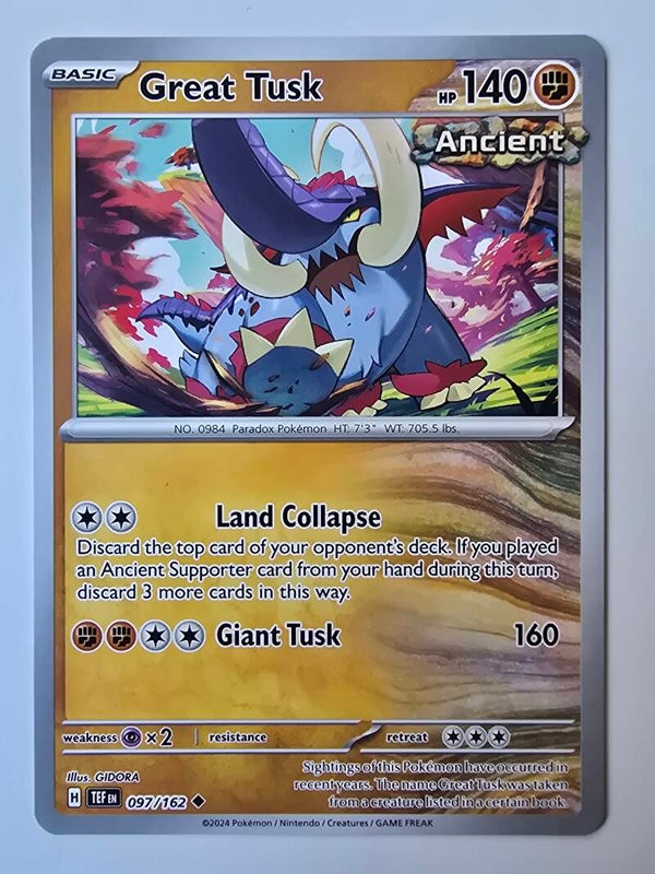 GREAT TUSK (TEMPORAL FORCES 097/162) (TRADING CARD)