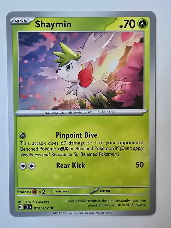 SHAYMIN (TEMPORAL FORCES 013/162) (TRADING CARD)