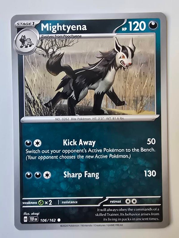 MIGHTYENA (TEMPORAL FORCES 106/162) (TRADING CARD)