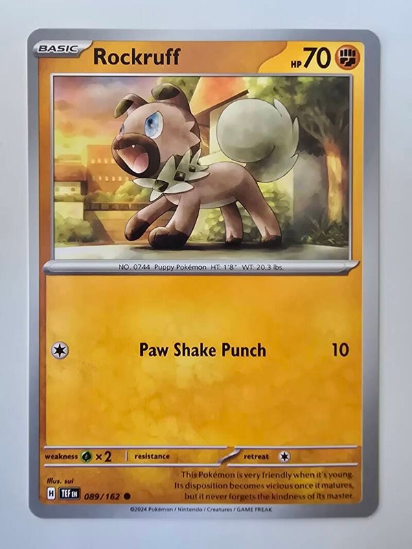 ROCKRUFF (TEMPORAL FORCES 089/162) (TRADING CARD)