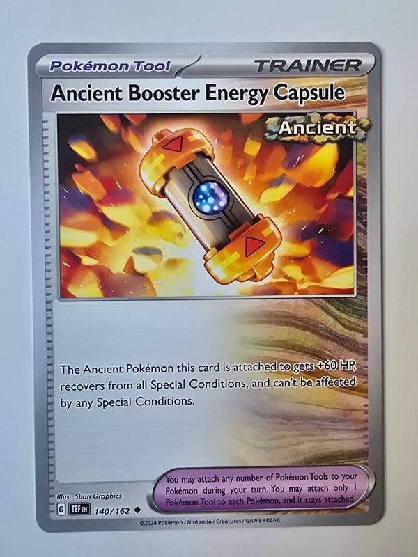 ANCIENT BOOSTER ENERGY CAPSULE (TEMPORAL FORCES 140/162) (TRADING CARD)