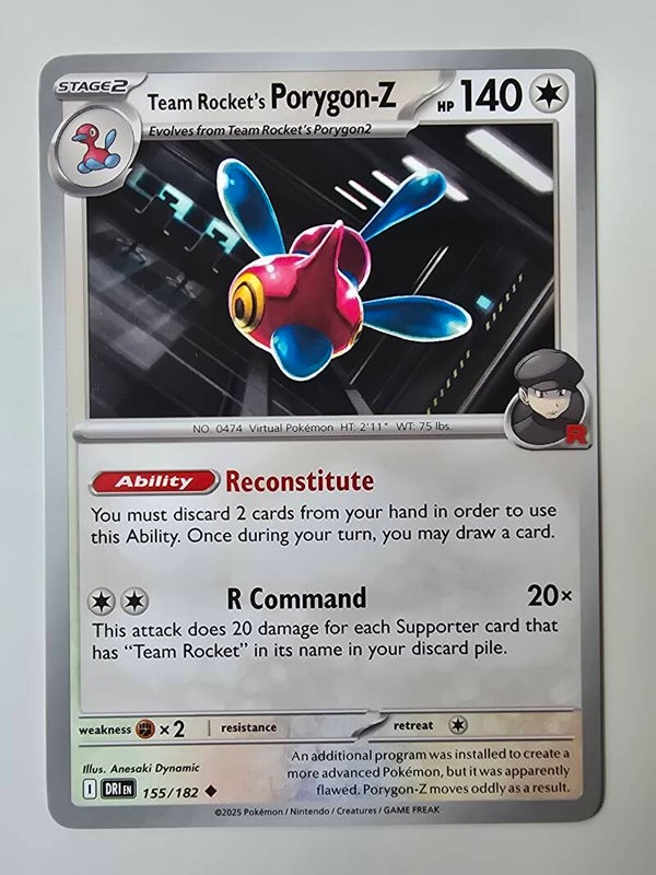TEAM ROCKET'S PORYGON-Z (DESTINED RIVALS 155/182) (TRADING CARD)