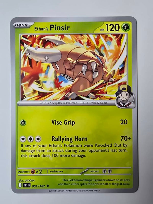 ETHAN'S PINSIR (DESTINED RIVALS 001/182) (TRADING CARD)