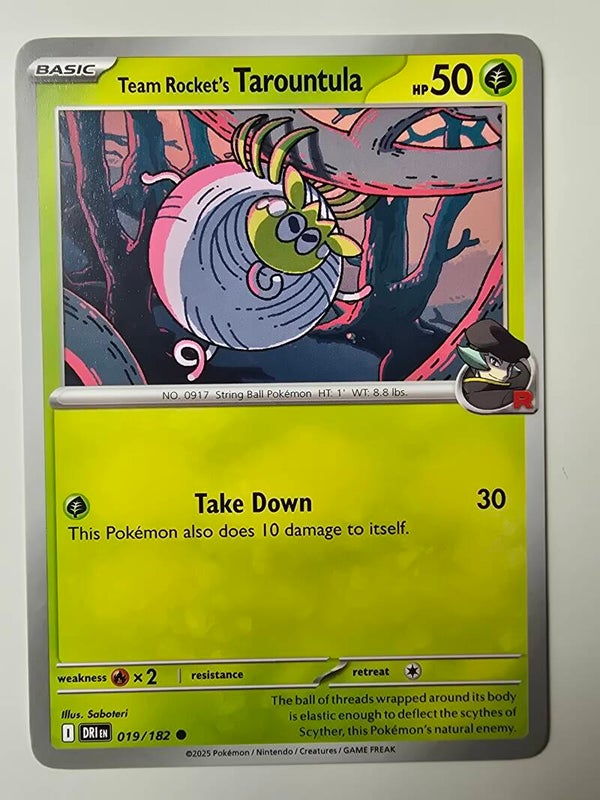 TEAM ROCKET'S TAROUNTULA (DESTINED RIVALS 019/182) (TRADING CARD)