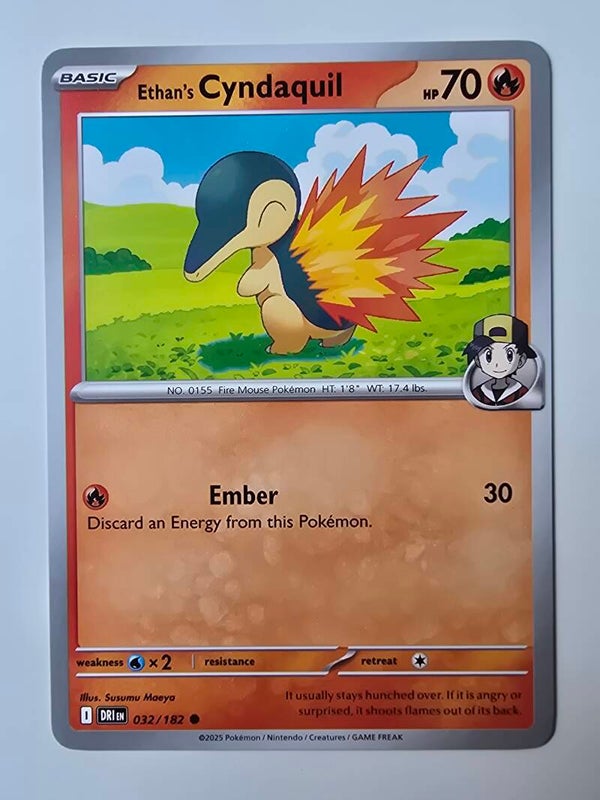 ETHAN'S CYNDAQUIL (DESTINED RIVALS 032/182) (TRADING CARD)