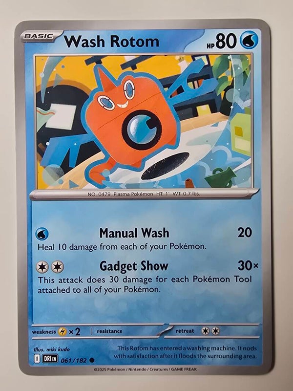 WASH ROTOM (DESTINED RIVALS 061/182) (TRADING CARD)