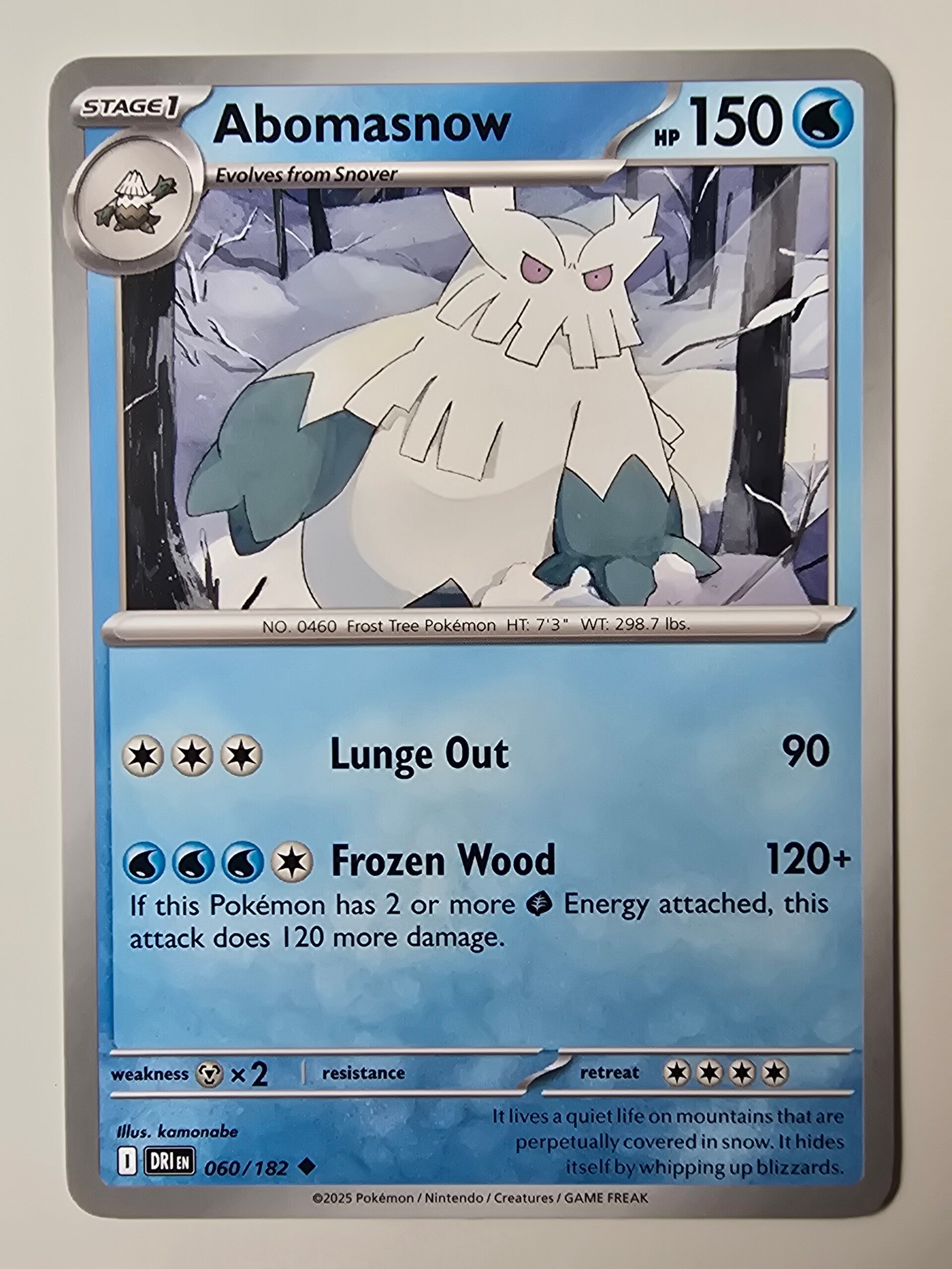 ABOMASNOW (DESTINED RIVALS 060/182) (TRADING CARD)