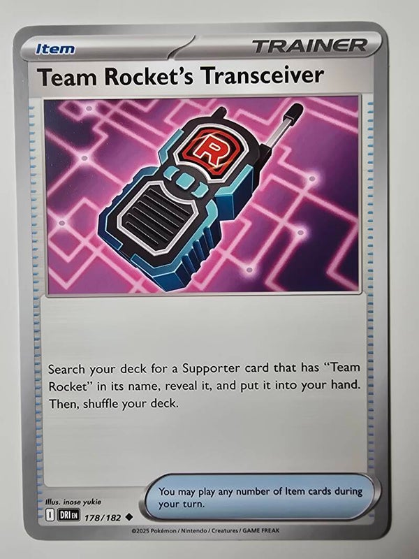 TEAM ROCKET'S TRANSCEIVER (DESTINED RIVALS 178/182) (TRADING CARD)