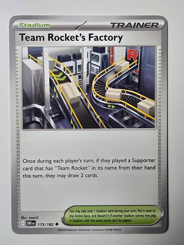 TEAM ROCKET'S FACTORY (DESTINED RIVALS 173/182) (TRADING CARD)