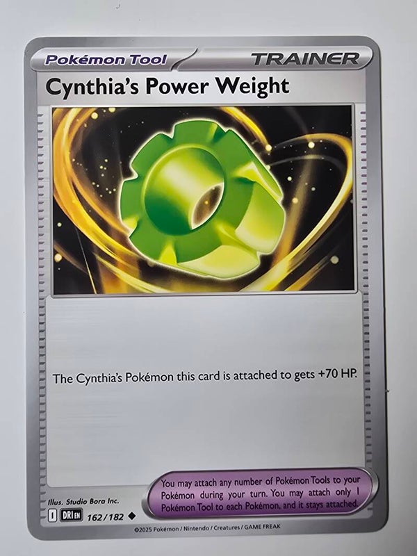 CYNTHIA'S POWER WEIGHT (DESTINED RIVALS 162/182) (TRADING CARD)