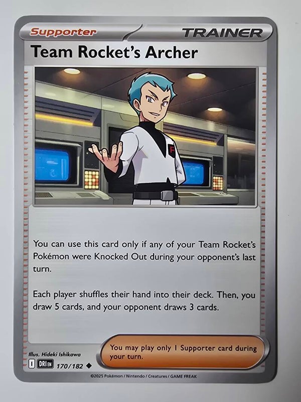 TEAM ROCKET'S ARCHER (DESTINED RIVALS 170/182) (TRADING CARD)