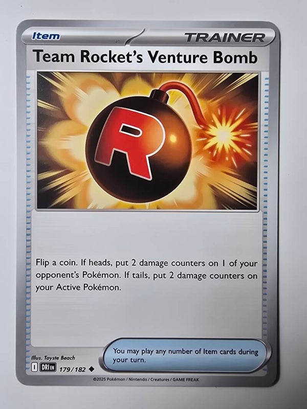 TEAM ROCKET'S VENTURE BOMB (DESTINED RIVALS 179/182) (TRADING CARD)