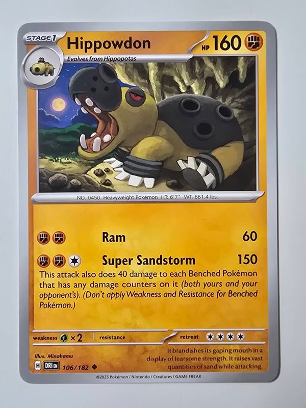 HIPPOWDON (DESTINED RIVALS 106/182) (TRADING CARD)