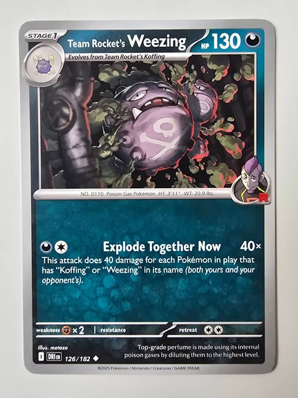 TEAM ROCKET'S WEEZING (DESTINED RIVALS 126/182) (TRADING CARD)