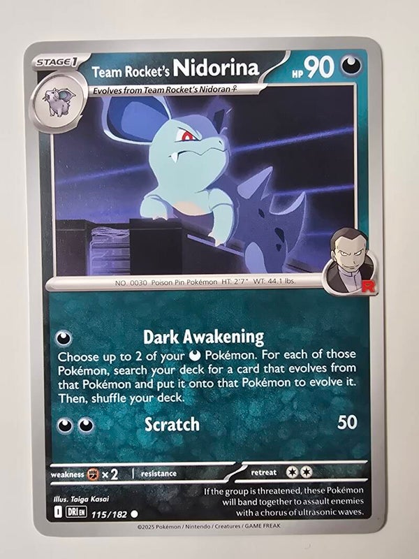 TEAM ROCKET'S NIDORINA (DESTINED RIVALS 115/182) (TRADING CARD)