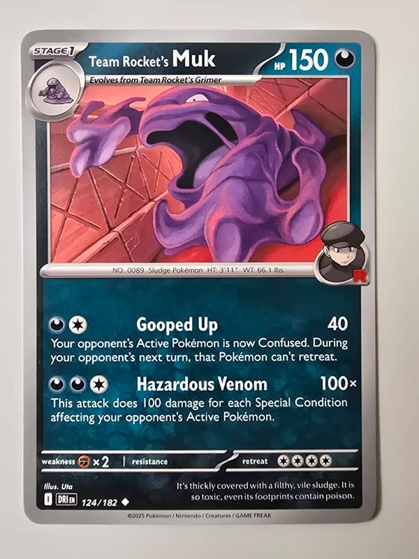 TEAM ROCKET'S MUK (DESTINED RIVALS 124/182) (TRADING CARD)