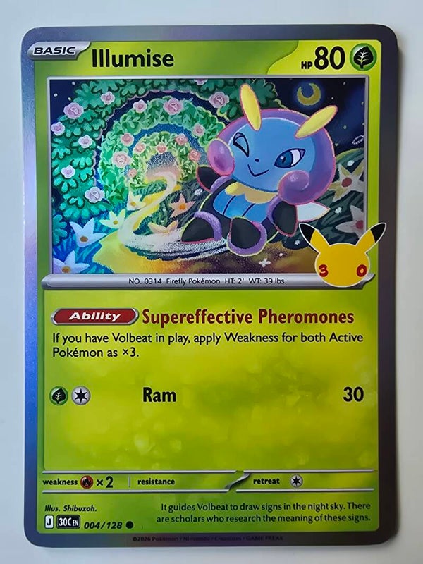 ILLUMISE (30TH CELEBRATION 004/128) (POKÉMON) (TRADING CARD)