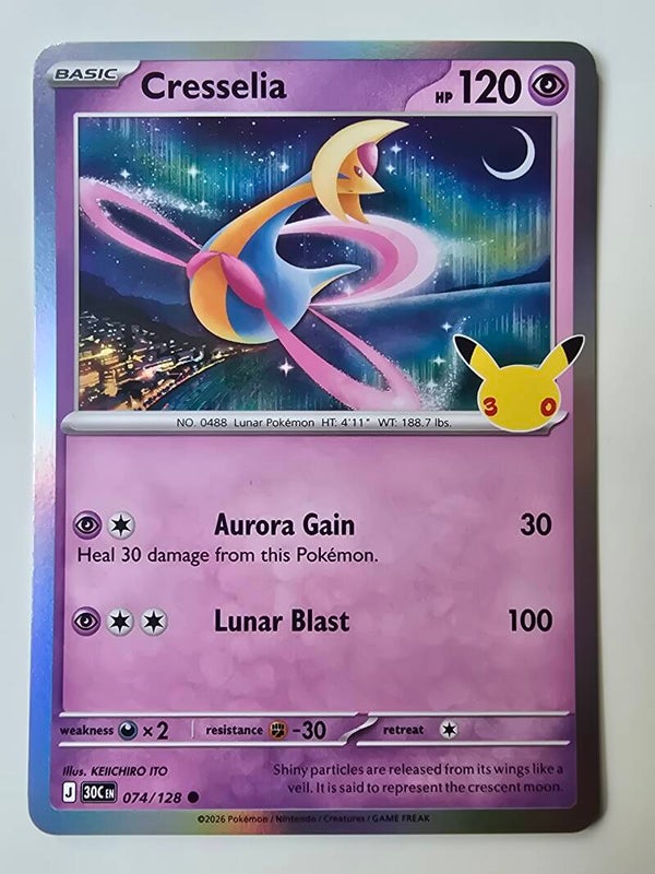 CRESSELIA (30TH CELEBRATION 074/128) (POKÉMON) (TRADING CARD)