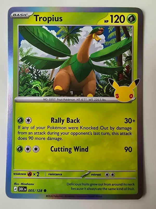 TROPIUS (30TH CELEBRATION 005/128) (POKÉMON) (TRADING CARD)