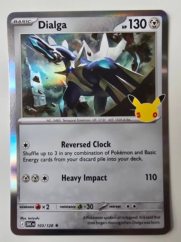 DIALGA (30TH CELEBRATION 103/128) (POKÉMON) (TRADING CARD)