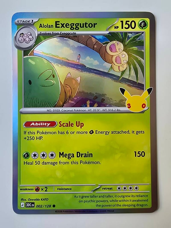 ALOLAN EXEGGUTOR (30TH CELEBRATION 002/128) (POKÉMON) (TRADING CARD)