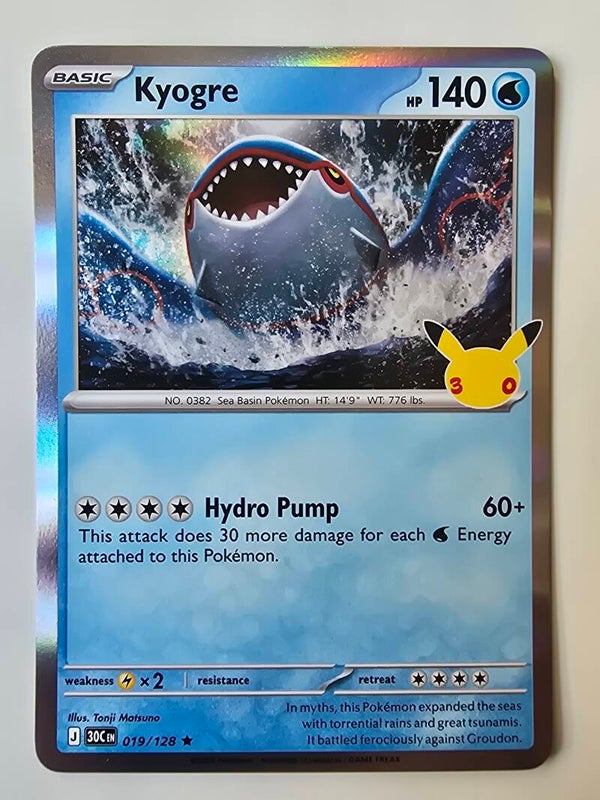 KYOGRE (30TH CELEBRATION 019/128) (POKÉMON) (TRADING CARD)