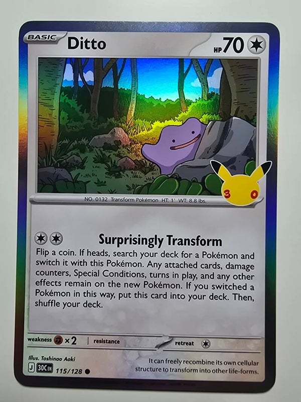 DITTO (30TH CELEBRATION 115/128) (TRADING CARD)