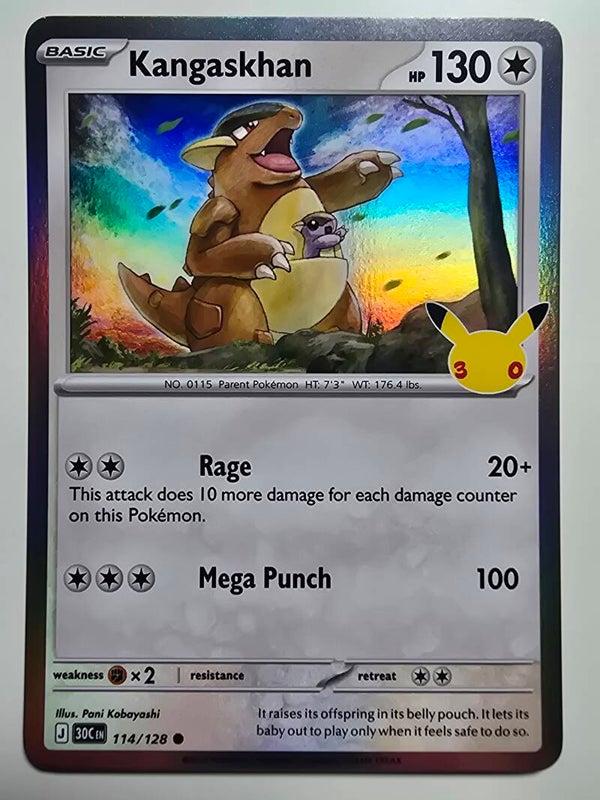 KANGASKHAN (30TH CELEBRATION 114/128) (TRADING CARD)