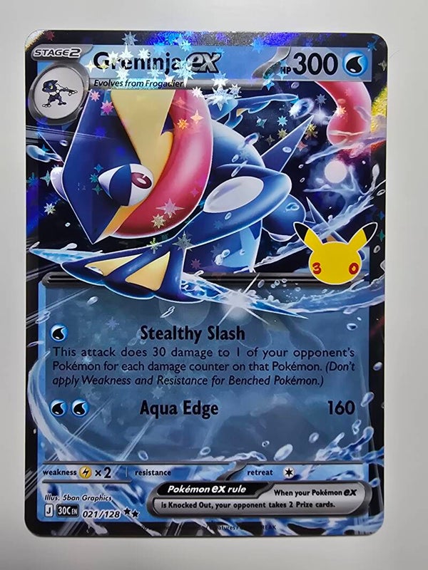 GRENINJA EX (30TH CELEBRATION 021/128) (TRADING CARD)