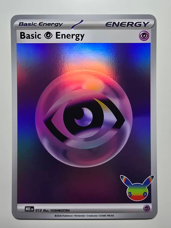 BASIC PSYCHIC ENERGY (30TH CELEBRATION MEE 013) (TRADING CARD)