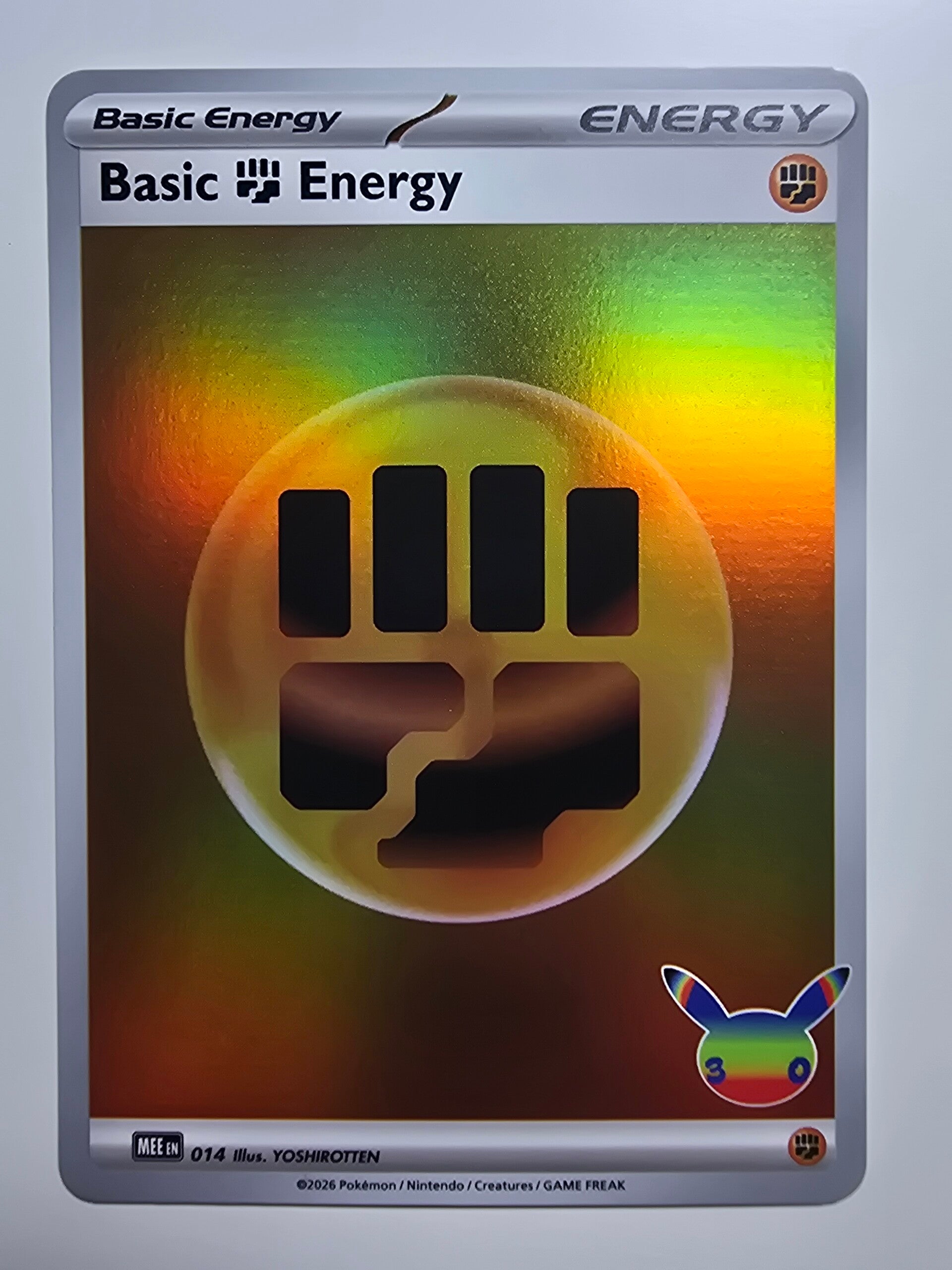 BASIC FIGHTING ENERGY (30TH CELEBRATION MEE 014) (TRADING CARD)