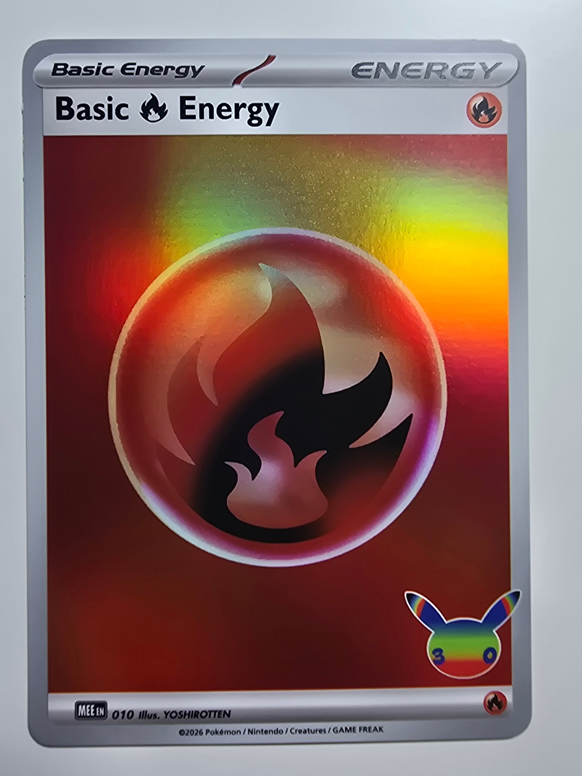 BASIC FIRE ENERGY (30TH CELEBRATION MEE 010) (TRADING CARD
