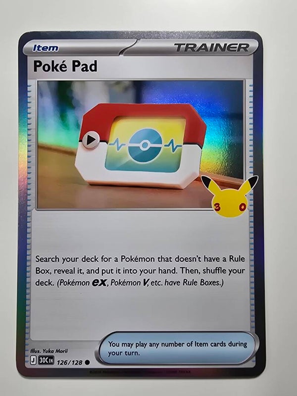 POKÉ PAD (30TH CELEBRATION 126/128) (POKÉMON) (TRADING CARD)