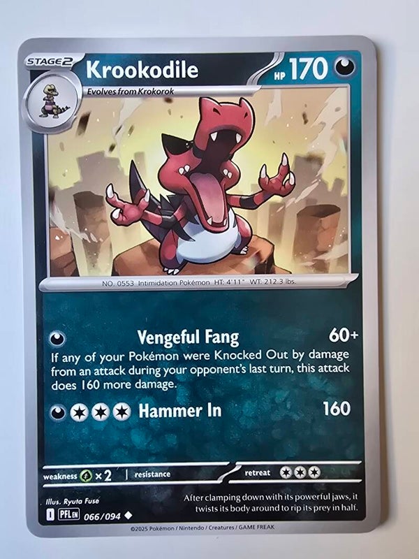 KROOKODILE (PHANTASMAL FLAMES 066/094) (POKÉMON) (TRADING CARD)