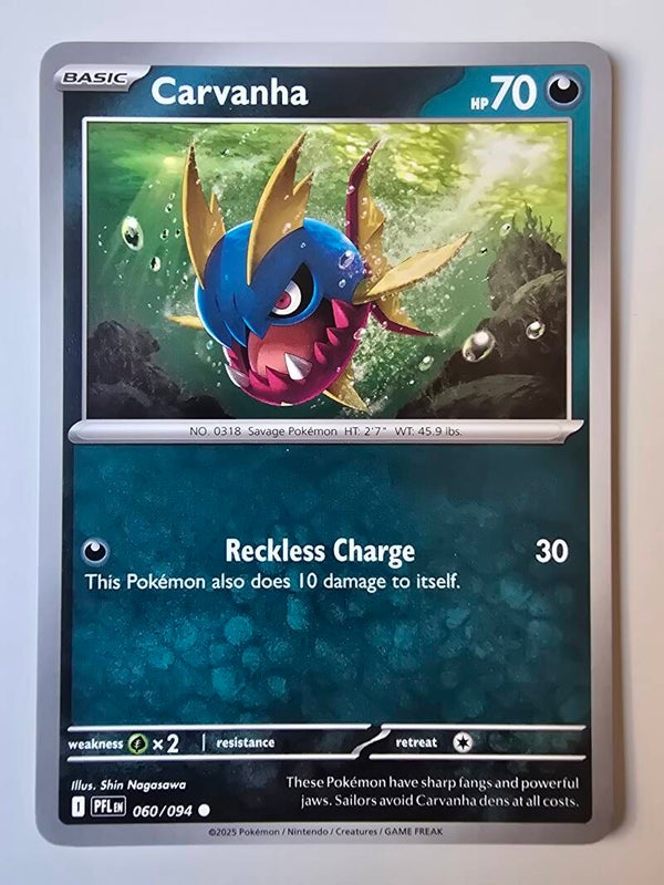CARVANHA (PHANTASMAL FLAMES 060/094) (POKÉMON) (TRADING CARD)