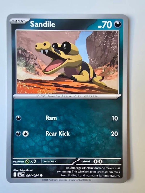 SANDILE (PHANTASMAL FLAMES 064/094) (POKÉMON) (TRADING CARD)
