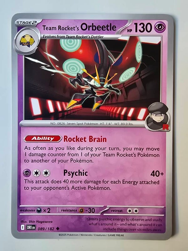 TEAM ROCKET'S ORBEETLE (DESTINED RIVALS 089/182) (TRADING CARD)