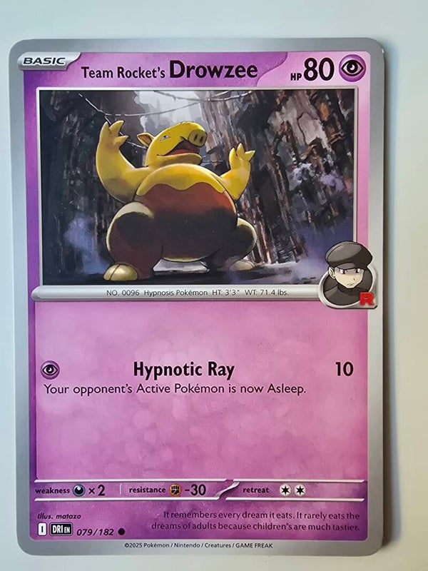 TEAM ROCKET'S DROWZEE (DESTINED RIVALS 079/182) (TRADING CARD)