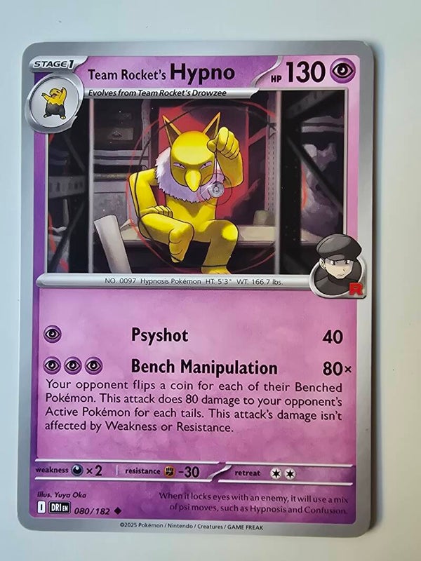TEAM ROCKET'S HYPNO (DESTINED RIVALS 080/182) (TRADING CARD)
