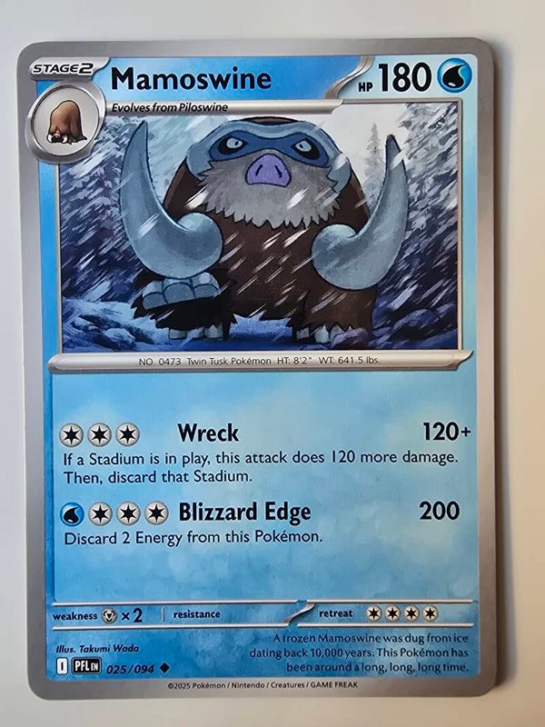 MAMOSWINE (PHANTASMAL FLAMES 025/094) (POKÉMON) (TRADING CARD)