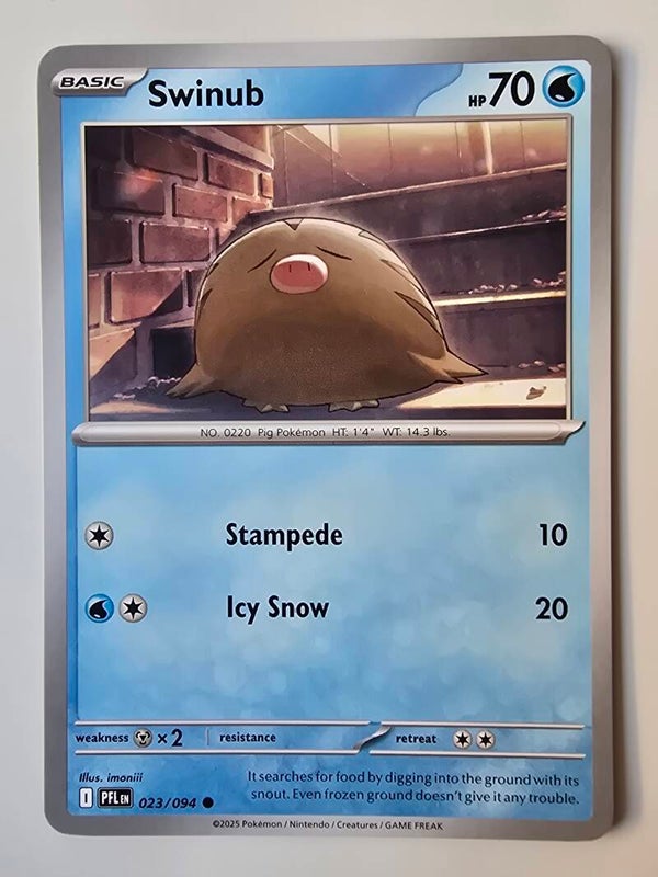 SWINUB (PHANTASMAL FLAMES 023/094) (POKÉMON) (TRADING CARD)