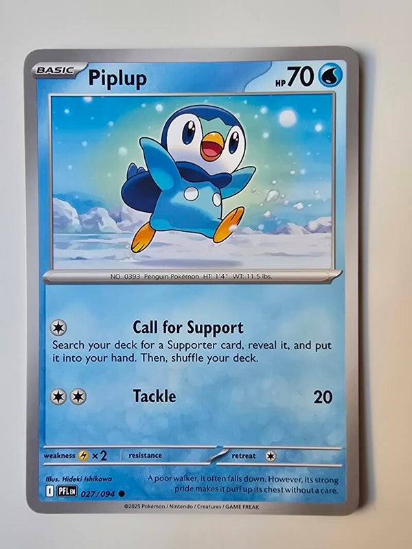 PIPLUP (PHANTASMAL FLAMES 027/094) (POKÉMON) (TRADING CARD)