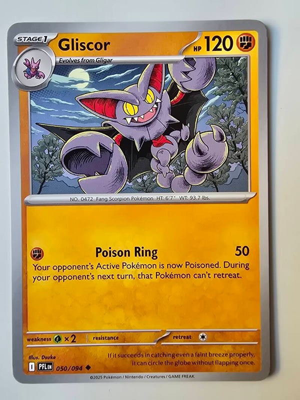 GLISCOR (PHANTASMAL FLAMES 050/094) (POKÉMON) (TRADING CARD)