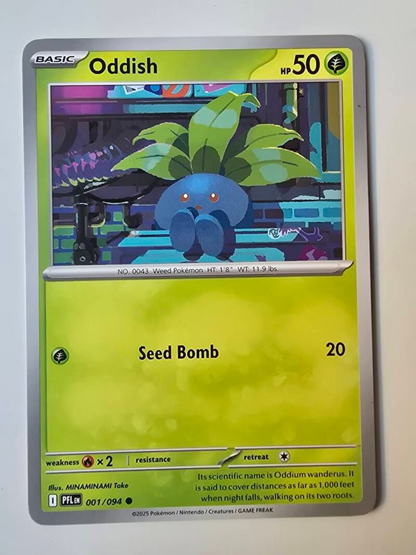ODDISH (PHANTASMAL FLAMES 001/094) (POKÉMON) (TRADING CARD)